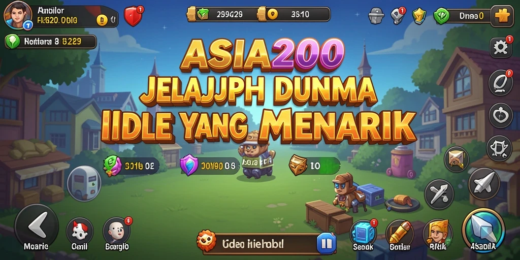 Tampilan gameplay ASIA200 dengan elemen Idle yang menarik.