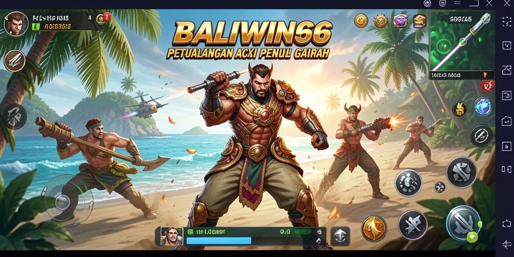 Tampilan gameplay intens BALIWIN66 yang menantang.