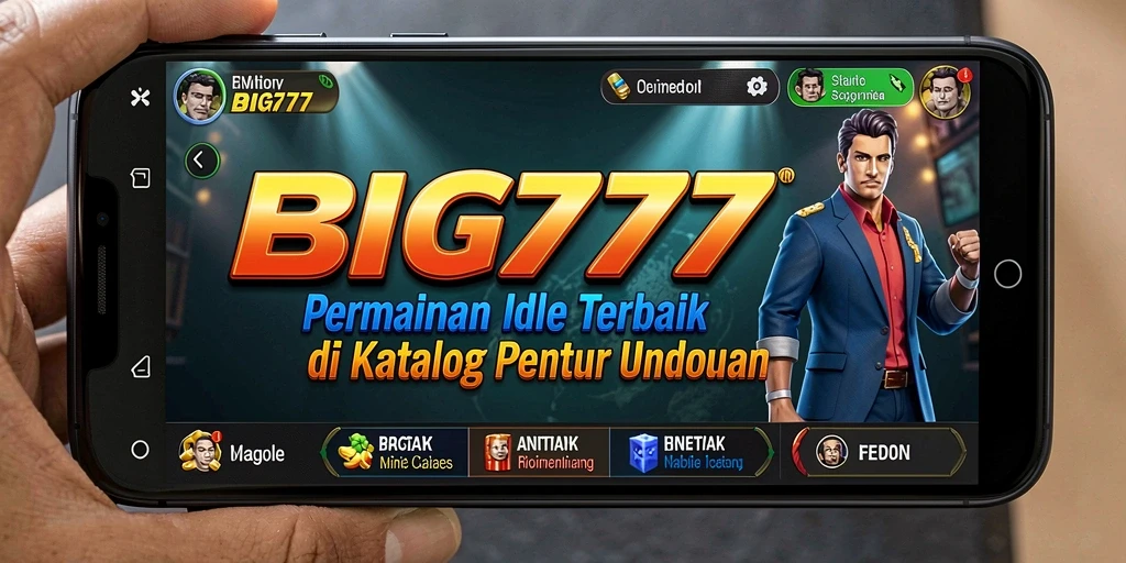 Tampilan gameplay BIG777 menampilkan aksi otomatis dan pengumpulan sumber daya.