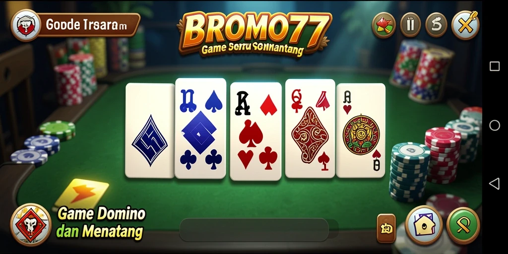 Screenshot gameplay BROMO77 yang menunjukkan aksi seru Domino.