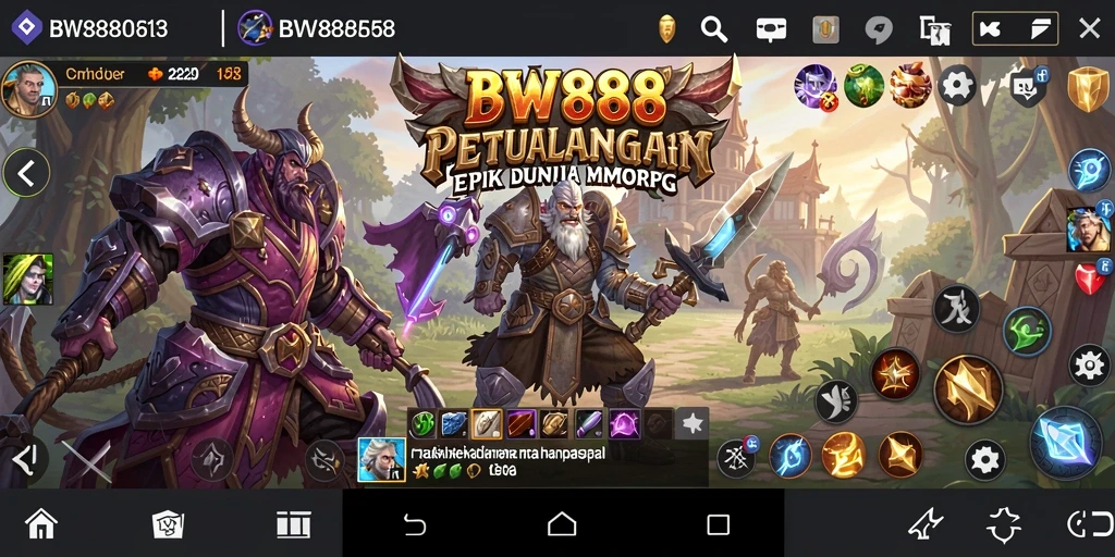 Screenshot gameplay BW888 menampilkan petualangan mendebarkan dalam dunia MMORPG.