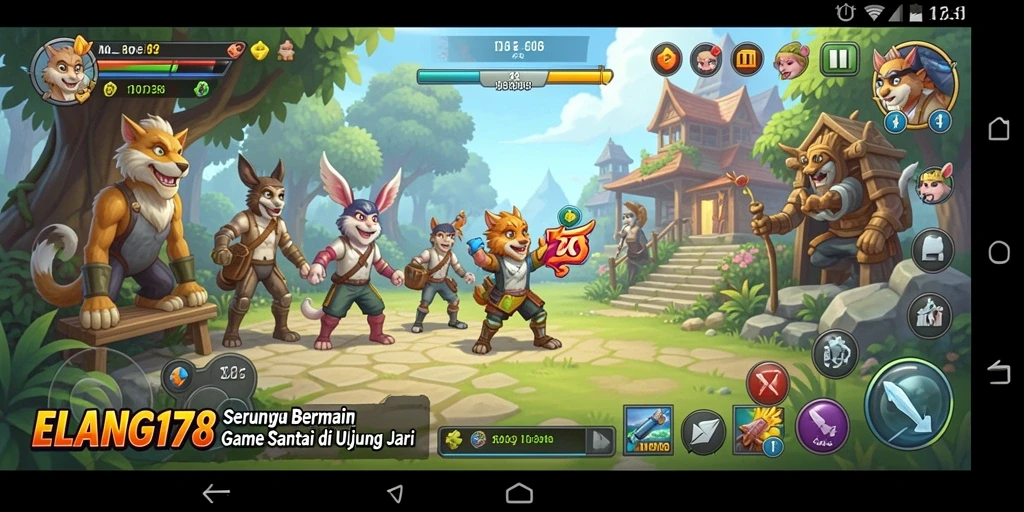 Tampilan gameplay menarik dan cerah dari ELANG178.