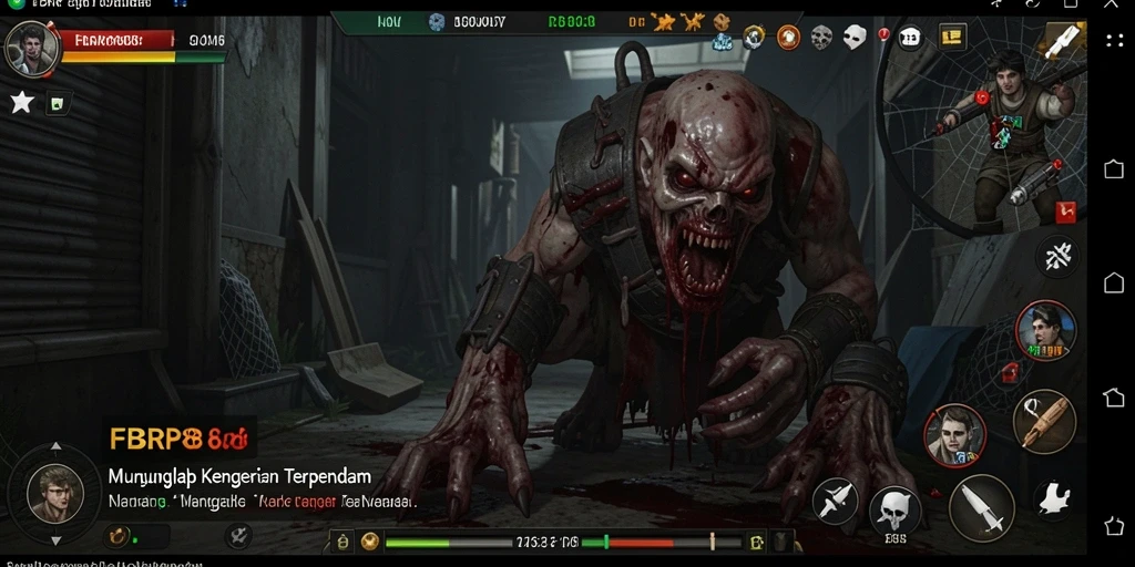 Screenshot utama FBRP88 menampilkan suasana menegangkan dalam gameplay Horror.