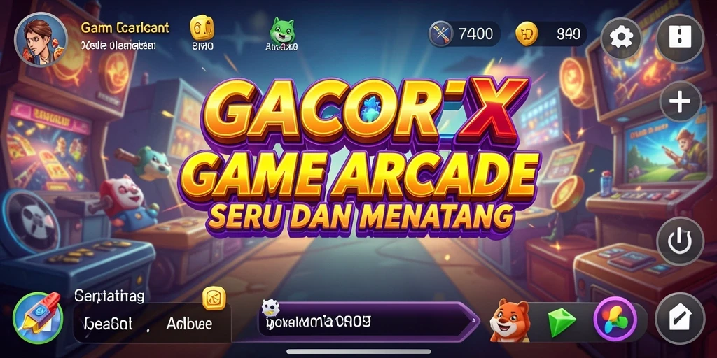 Screenshot GACORX menampilkan pengalaman gameplay Arcade yang seru dan menantang.