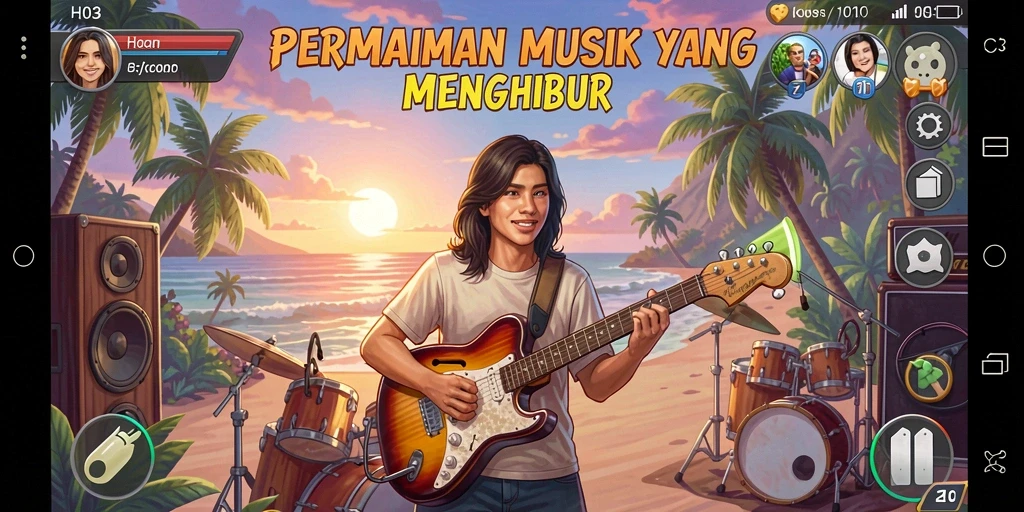 Tampilan menarik dari gameplay H03 yang penuh warna.