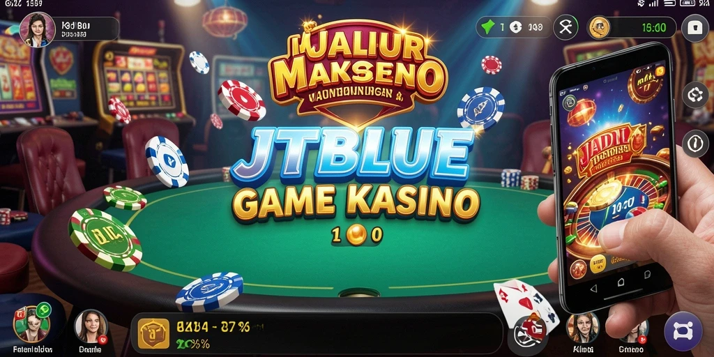 Tangkapan layar JTBLUE menampilkan grafis permainan Kasino yang menakjubkan.