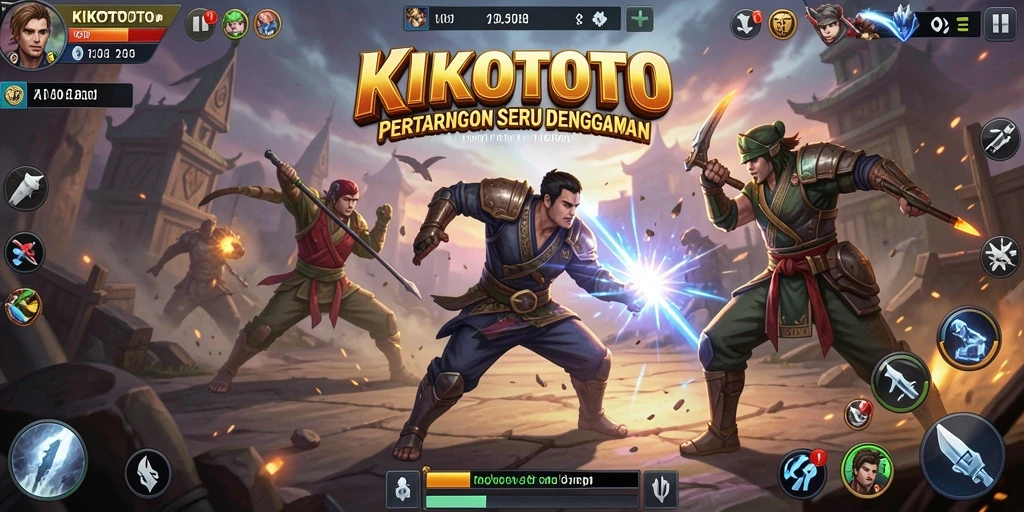 Tangkapan layar gameplay KIKOTOTO yang penuh aksi seru.