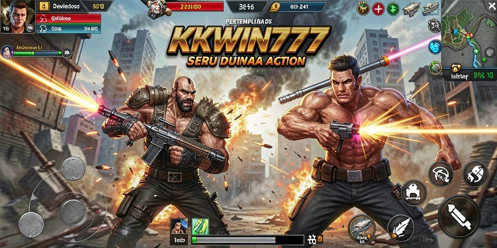 Screenshot menampilkan aksi menegangkan dan grafis yang memukau dari KKWIN777.