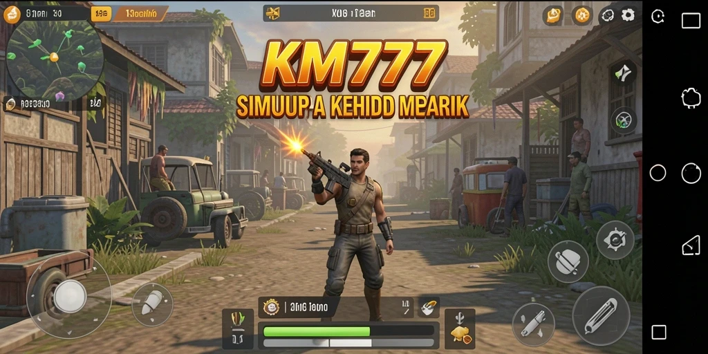 Tampilan gameplay KM777 yang menggambarkan simulasi kehidupan yang menarik.