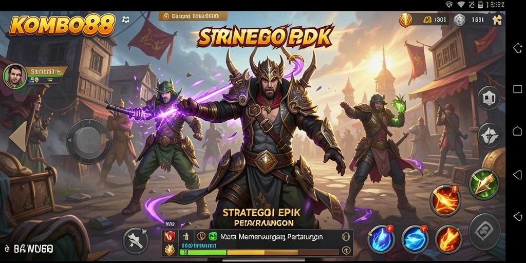 Tangkapan layar gameplay menampilkan strategi cerdas dalam KOMBO88.