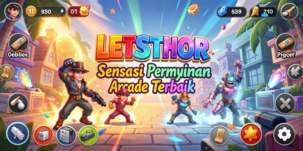 Screenshot utama LETSTHOR menampilkan gameplay seru dan menantang.