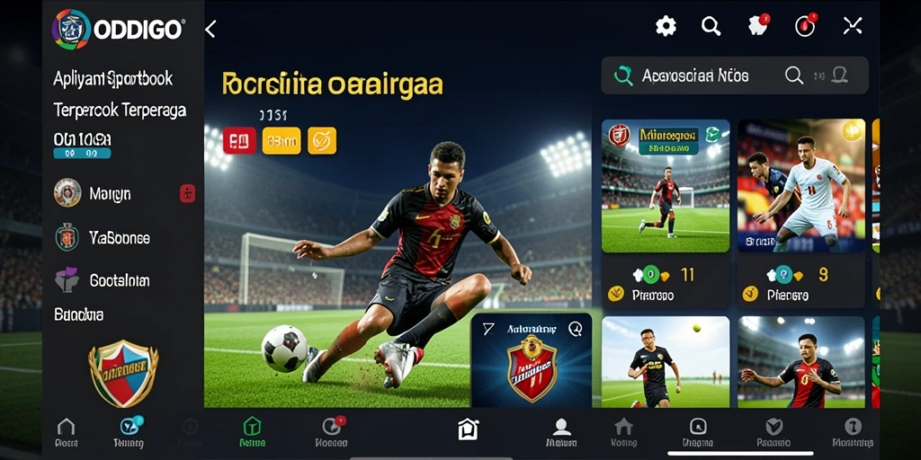 Tampilan menarik dari permainan taruhan olahraga di ODDIGO.
