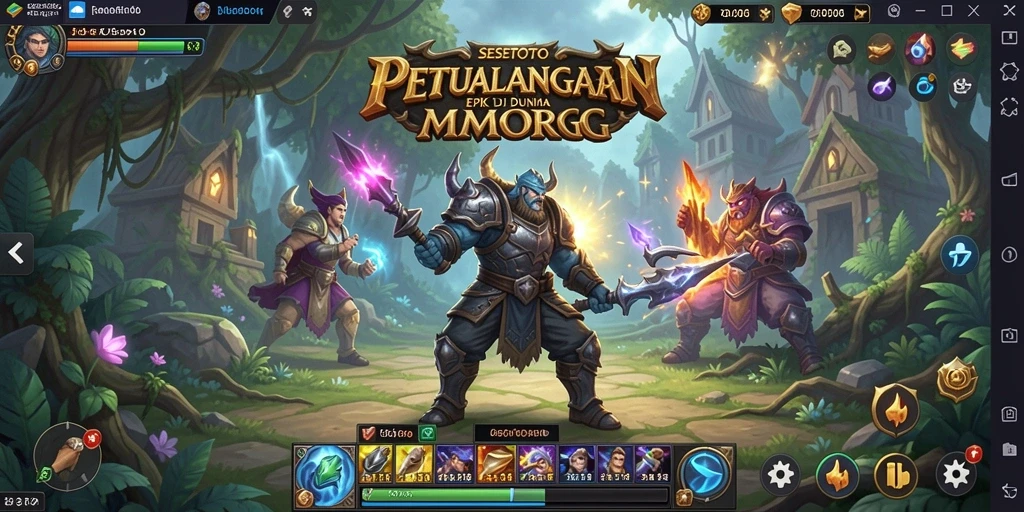 Screenshot gameplay SESETOTO yang menunjukkan petualangan menakjubkan di dunia MMORPG.