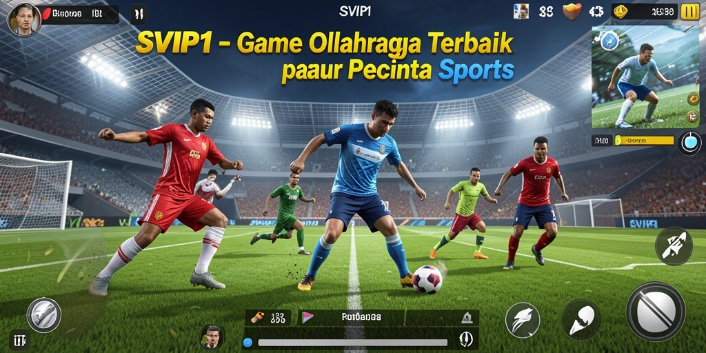 Screenshot gameplay SVIP1 menampilkan aksi olahraga yang menarik.