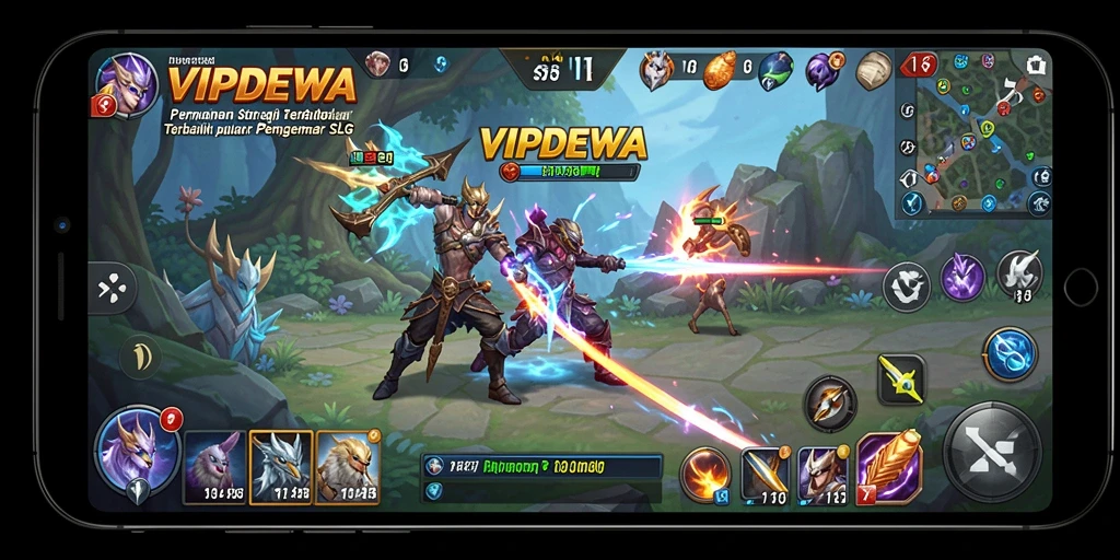 Screenshot gameplay VIPDEWA menampilkan aksi strategi yang mendebarkan.