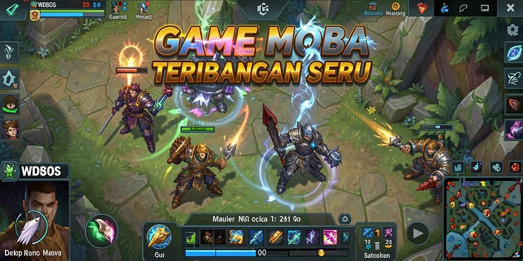 Tampilan gameplay WDBOS yang intens dan kompetitif.