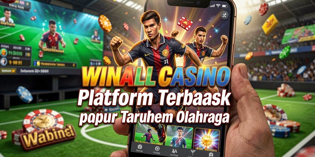 Gameplay seru dari aplikasi WINALLCASINO selama taruhan olahraga.